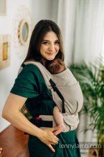 LennyLamb Lenny Light  компактна регулируема слингова раница от тъкан слингов плат Peanut - Image 2