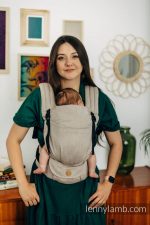 LennyLamb Lenny Light  компактна регулируема слингова раница от тъкан слингов плат Peanut - Image 5
