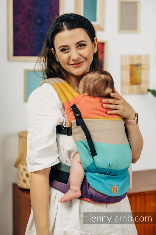 95688 LennyLamb Lenny Light компактна регулируема слингова раница от тъкан слингов плат Agave - Image 1