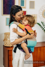 LennyLamb Lenny Light  компактна регулируема слингова раница от тъкан слингов плат  Agave - Image 5