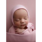 Шапчица за новородено 100%мериносова вълна двуслойна цвят крем  0-6м. - Image 2