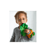 Oli&Carol Kale 2в1 Многофункционална чесалка за зъби 0+ и играчка за баня 100%естествен каучук - Image 4