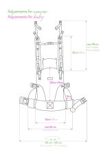Ергономична раница Isara The One регулируема слингова лимитирана WWF Forest Бежова - Image 2
