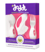 Комплект прибори за хранене бебе | дете doddl вилица и лъжичка + ножче 3 разцветки над 12м.