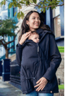 WOMBAT&Co London 4в1 зимно яке за бременни и бебеносене Wallaby Navy Blue