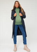 Стилно палто за бременни "Лестър" яке за бременни 2в1 капитонирано последни M