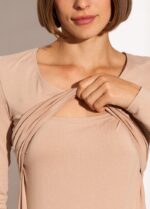 Памучно боди за бременни и кърмачки "Fleur" последно Л - Image 4