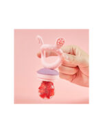 Haakaa силиконова 2в1 чесалка за зъби , мрежа за плодове с подарък капак за замразяване - Image 5