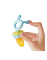 Haakaa силиконова 2в1 чесалка за зъби , мрежа за плодове с подарък капак за замразяване - Image 7