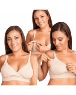 Мек памучен сутиен за бременни и кърмачки DUO , с вадеща се подплънка , без банели - Image 2