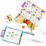 Snack & Doodle комплект 2бр. многократни пликчета за храна + 2 плоскости за водно рисуване - Image 9