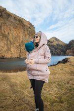 3в1 Памучно палто за бременност и бебеносене Fun2bemum Fun2bemum Dirty Pink последни M/L - Image 2