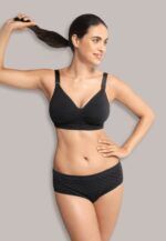 Carriwell Безшевен сутиен за бременни и кърмачки с carri gel подплънки черен
