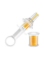 Haakaa иновативна многократна спринцовка за бебе със странично разтичане за хранене , течности , лекарства. - Image 2