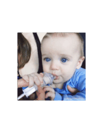 Haakaa иновативна многократна спринцовка за бебе със странично разтичане за хранене , течности , лекарства.