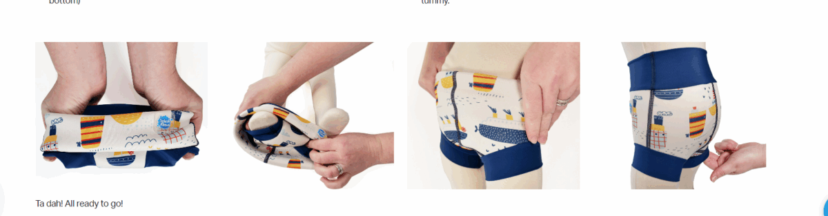 Бански за бебе , бебешки бански за плуване с 50+UV SplashAbout Happy Nappy Англия неопрен  Бухал И Коте - Image 6