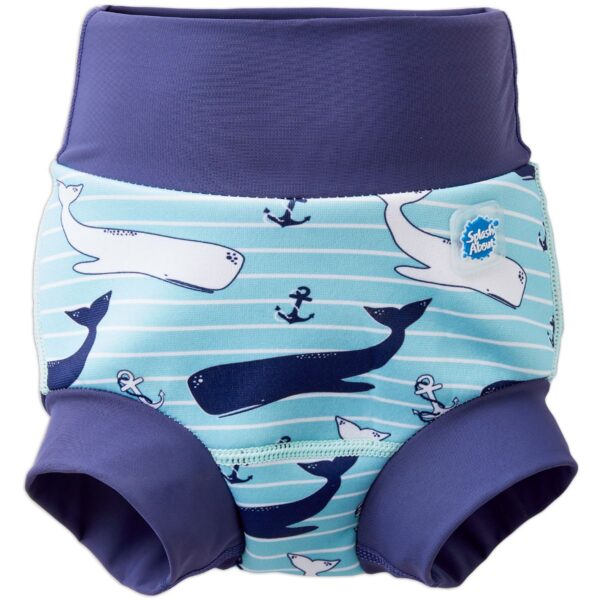 Бански за бебе , бебешки бански за плуване с 50+UV SplashAbout Happy Nappy Англия неопрен Moby - Image 2