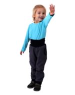 Детски софтшел панталон  (есен/зима) цвят антрацит , ветро- и водоустойчив 10 000мм 110 - Image 2