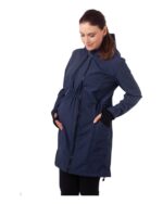 Ватирано 3в1 софтшел яке за бременни и бебеносене 10 000мм воден стълб тъмносиньо - Image 4