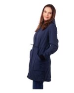 Ватирано 3в1 софтшел яке за бременни и бебеносене 10 000мм воден стълб тъмносиньо - Image 3