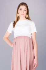 Рокля за бременни с коланче , пепел от рози - Image 3
