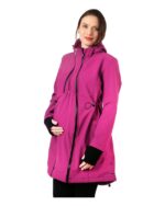 Ватирано 3в1 софтшел яке за бременни и бебеносене 10 000мм воден стълб fuchsia - Image 4