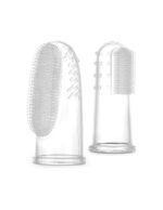 Haakaa комплект 2 бр. четка за зъби , силиконов напръстник за миене на зъби от 0+ с кутийка - Image 6