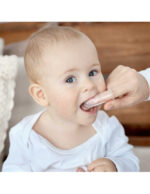 Haakaa комплект 2 бр. четка за зъби , силиконов напръстник за миене на зъби от 0+ с кутийка - Image 4