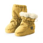 Ватирани бебешки ботушки Malalila Cosy Allrounder софтшел високи с мембрана 6-12м с каракул горчица