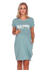 Нощница за бременни и кърмачки Happy Mommy 100%Памук резеда