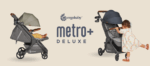 Компактна количка Metro+ Deluxe на Ergobaby Empire State Green с включени борд и поставка за чаша - Image 4