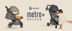 Компактна количка Metro+ Deluxe на Ergobaby London Grey с включени борд и поставка за чаша - Image 10