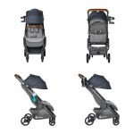 Компактна количка Metro+ Deluxe на Ergobaby London Grey с включени борд и поставка за чаша - Image 5