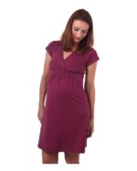 Рокля за бременни и кърмачки  циклама , eластична последна