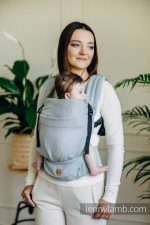 LennyLamb Lenny Light компактна регулируема слингова раница от тъкан слингов плат Grey