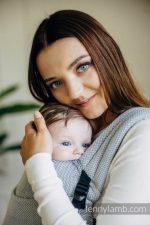 LennyLamb Lenny Light компактна регулируема слингова раница от тъкан слингов плат Grey - Image 4
