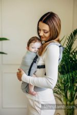 LennyLamb Lenny Light компактна регулируема слингова раница от тъкан слингов плат Grey - Image 6