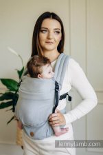 LennyLamb Lenny Light компактна регулируема слингова раница от тъкан слингов плат Grey - Image 3