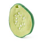 Oli&Carol Cucumber 2в1 Многофункционална чесалка за зъби 0+ и играчка за баня 100%естествен каучук - Image 2