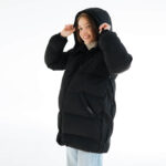 Зимно 3в1 Яке за бременни и бебеносене Еко Пух Love and Carry , по-къса унисекс кройка черно