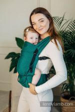 LennyLamb Lenny Light компактна регулируема слингова раница от тъкан слингов плат Emerald - Image 2