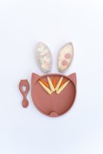 Tidy Tot Анлия силиконова чиния с вендузи - Бухалче или Лисичка - Image 4