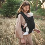 Love and Carry ONE регулируема ергономична раница с падащ панел и платка за кръста цвят Twilight органичен памук , тъкан плат - Image 3