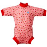 2в1 Бански за бебе , цял костюм за плуване с 50+UV  Splash About Англия  бебешки неопрен ЯГОДИ - Image 2