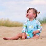 2в1 Бански за бебе , цял костюм за плуване с  UVA и UVB защита Splash About Англия размер патета - Image 4