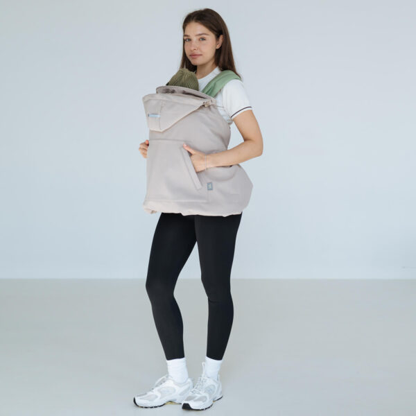 Love and Carry All-season софтшел покривало за бебеносене с 10 000mm мембрана и сваляща се подплата