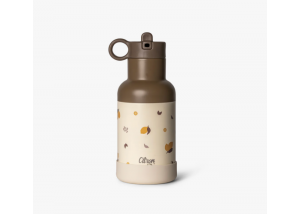 Детска термо бутилка 350ml. с предпазна гума и подарък РАЗЛИЧНИ ДЕСЕНИ - Image 2