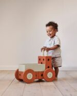 MODU Дания *NEW* 3in1 Walker - иновативна проходилка и играчка 22части оранжев
