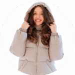 Зимно 3в1 Яке за бременни и бебеносене Еко Пух Love and Carry , по-къса унисекс кройка крем - Image 9