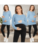 Клин за бременни с платка черен